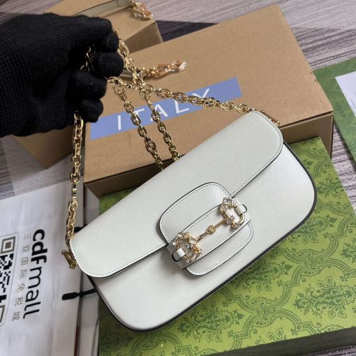 Gucci Horsebit 1955 Small Shoulder Bag Mint Green - Image 5