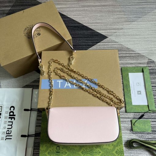Gucci Horsebit 1955 Small Shoulder Bag Pink - Image 2