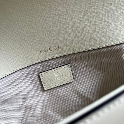 Gucci Horsebit 1955 Small Shoulder Bag White - Image 10