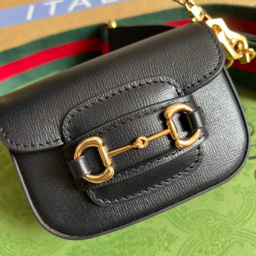 Gucci Horsebit 1955 Strap Wallet Black - Image 5