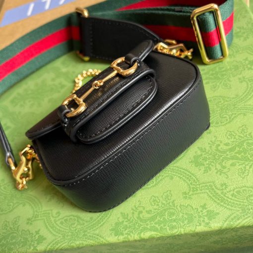 Gucci Horsebit 1955 Strap Wallet Black - Image 6