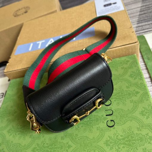 Gucci Horsebit 1955 Strap Wallet Black - Image 7