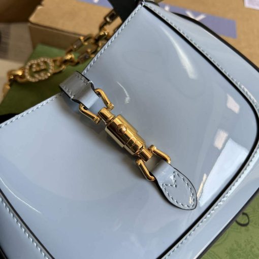 Gucci Jackie 1961 Mini Shoulder Bag Light Blue - Image 3