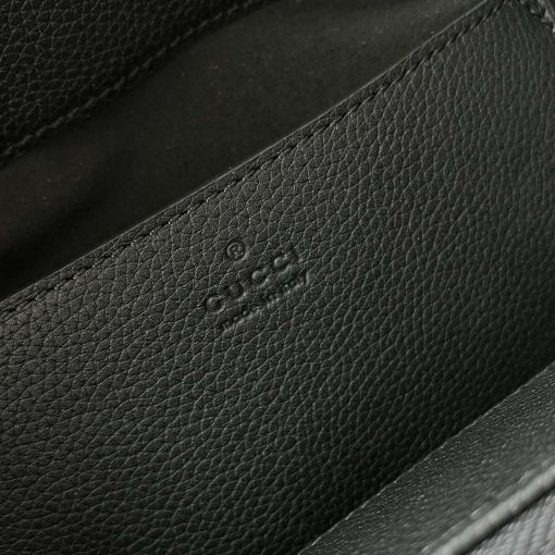 Gucci Jackie 1961 Small Natural Grain Tote In Black Leather - Image 8