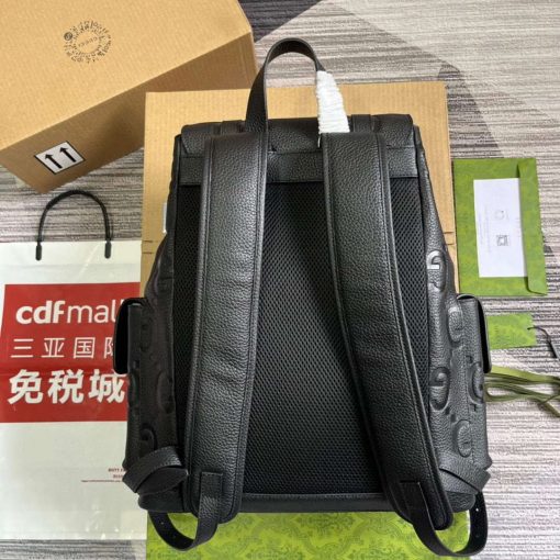 Gucci Jumbo GG Backpack Black - Image 2