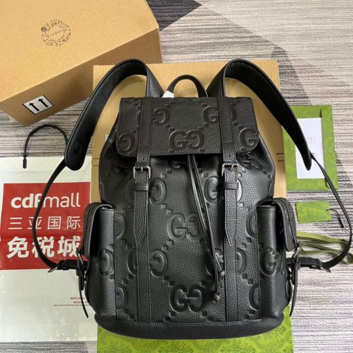 Gucci Jumbo GG Backpack Black