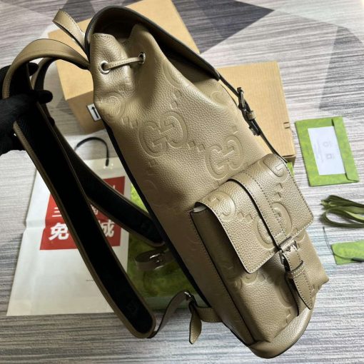 Gucci Jumbo GG Backpack Taupe - Image 3