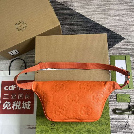 Gucci Jumbo GG Belt Bag Orange - Image 2