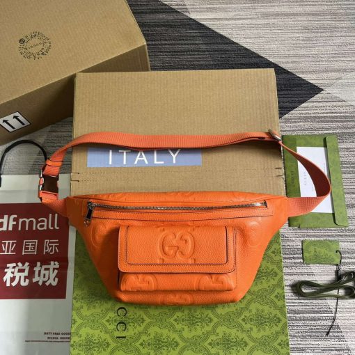 Gucci Jumbo GG Belt Bag Orange