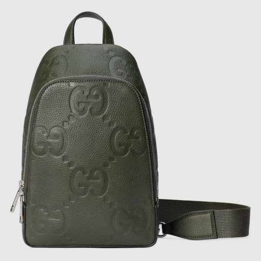 Gucci Jumbo GG Crossbody Bag Dark Green