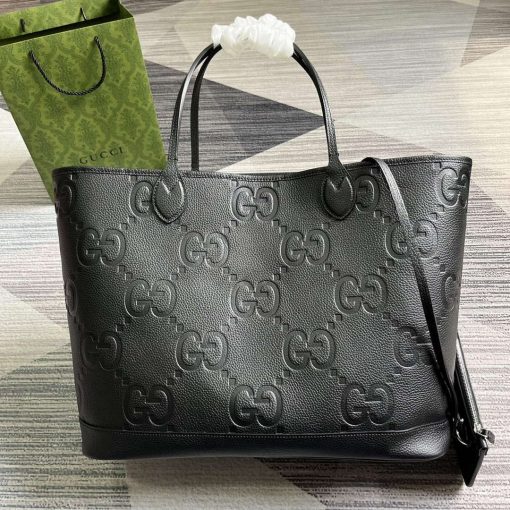 Gucci Jumbo GG Large Tote Bag Black - Image 2