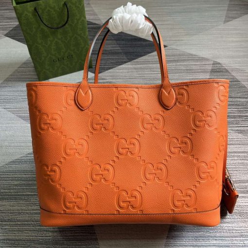 Gucci Jumbo GG Large Tote Bag Orange