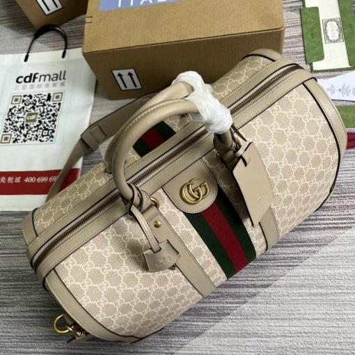 Gucci Jumbo GG Medium Duffle Bag Beige - Image 5