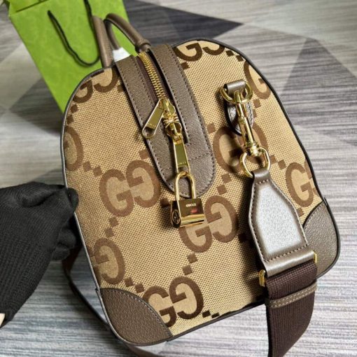 Gucci Jumbo GG Medium Duffle Bag Brown - Image 3