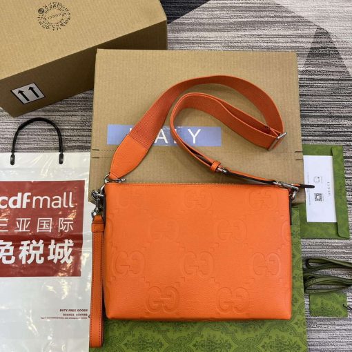 Gucci Jumbo GG Medium Messenger Bag Orange