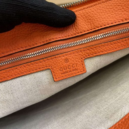 Gucci Jumbo GG Medium Messenger Bag Orange - Image 9