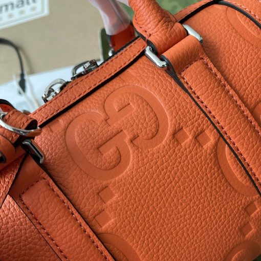 Gucci Jumbo GG Mini Duffle Bag Orange - Image 6