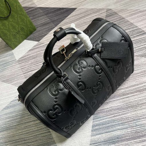 Gucci Jumbo GG Small Duffle Bag Black - Image 8