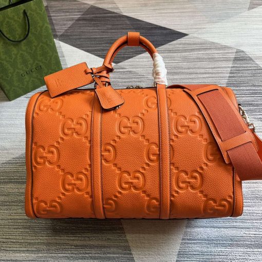 Gucci Jumbo GG Small Duffle Bag Orange