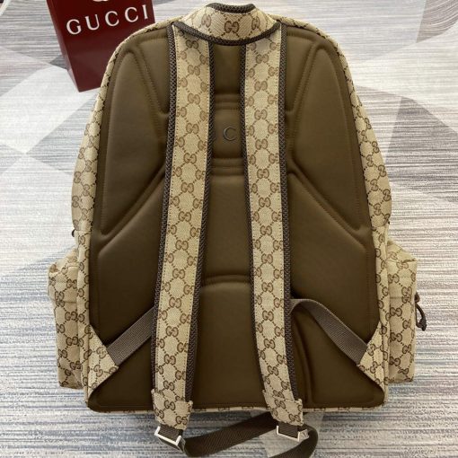 Gucci Large Backpack With Gucci Bag Brown - Image 2