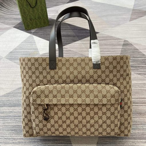 Gucci Large GG Tote Bag Brown