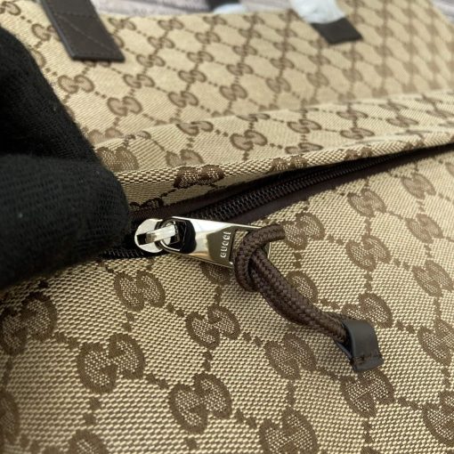 Gucci Large GG Tote Bag Brown - Image 8