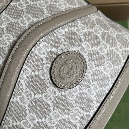 Gucci Large Shoulder Bag With Interlocking G Oatmeal - Image 5