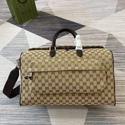 Gucci Medium GG Duffle Bag Brown