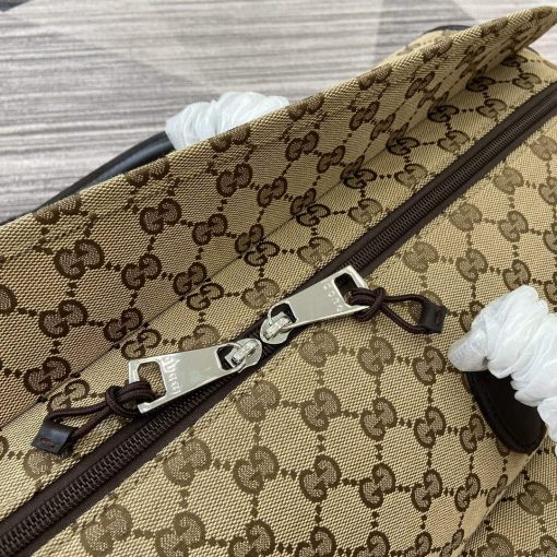 Gucci Medium GG Duffle Bag Brown - Image 7