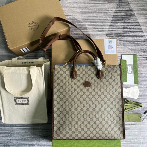 Gucci Medium Tote With Lnterlocking G Bag