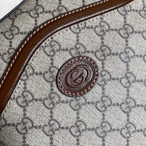 Gucci Messenger Bag With Interlocking G Beige And Ebony - Image 5