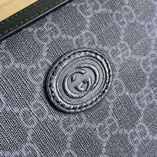 Gucci Messenger Bag With Interlocking G Black - Image 5