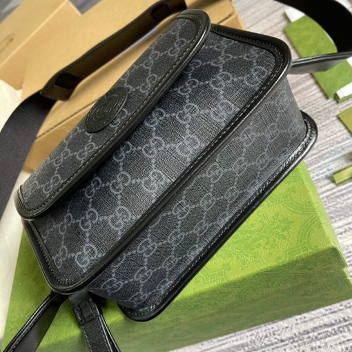 Gucci Messenger Bag With Interlocking G Black - Image 6