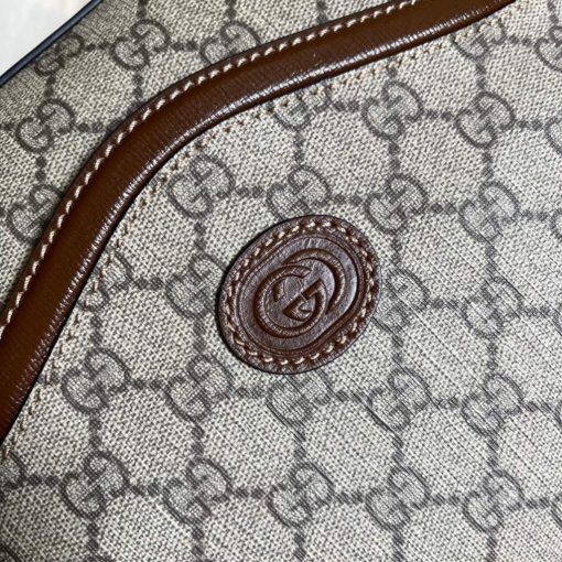 Gucci Messenger Bag With Jumbo GG Beige Brown - Image 5