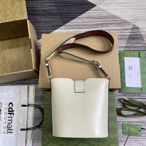 Gucci Mini Bucket Shoulder Bag Ivory - Image 2