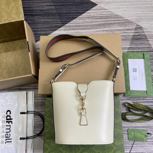 Gucci Mini Bucket Shoulder Bag Ivory