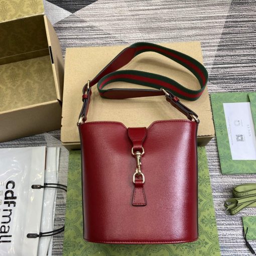 Gucci Mini Bucket Shoulder Bag Red