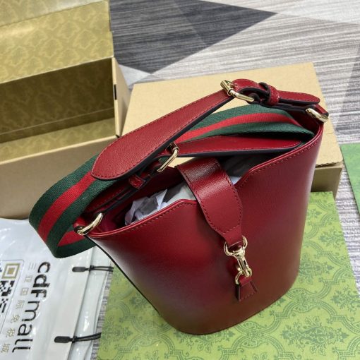 Gucci Mini Bucket Shoulder Bag Red - Image 7