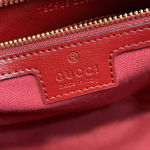 Gucci Mini Bucket Shoulder Bag Red - Image 9