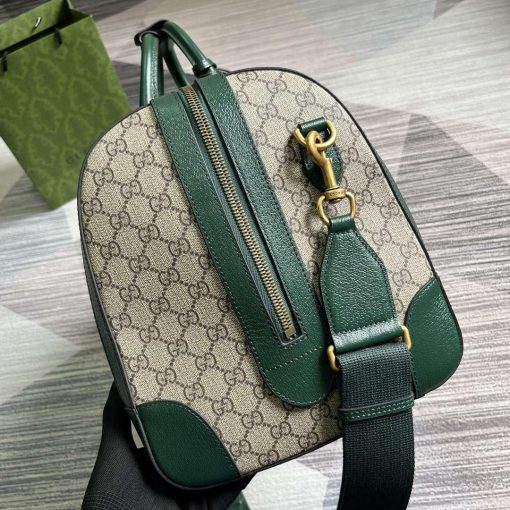 Gucci Mini GG Canvas Small Duffle Bag Green - Image 3