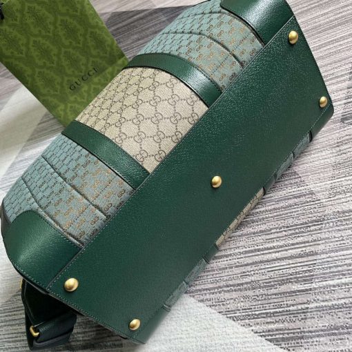 Gucci Mini GG Canvas Small Duffle Bag Green - Image 7