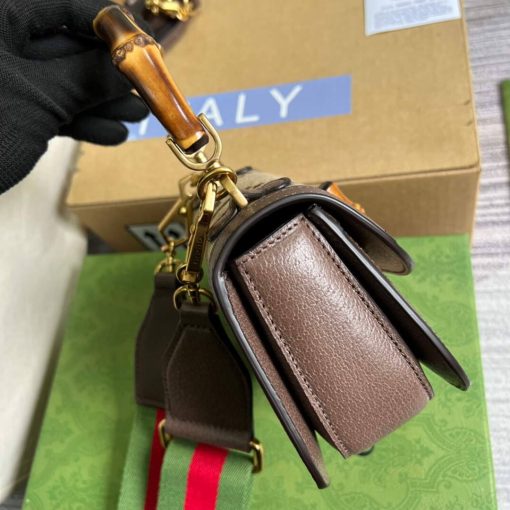 Gucci Mini Jumbo GG Bag With Bamboo - Image 3
