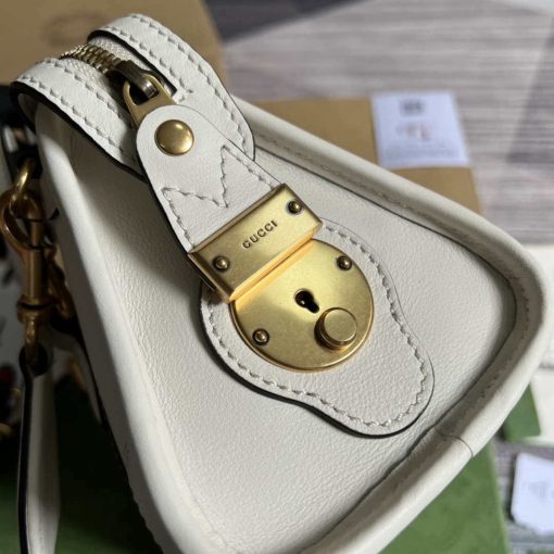 Gucci Mini Top Handle Bag With Double G White - Image 6