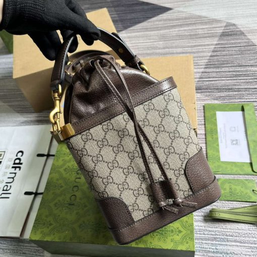 Gucci Ophidia GG Bucket Bag Brown - Image 3