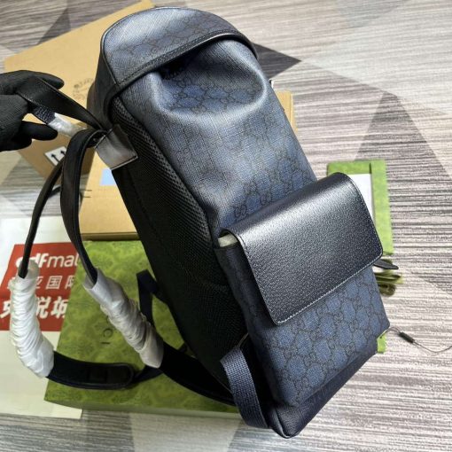 Gucci Ophidia GG Medium Backpack Blue And Black - Image 3