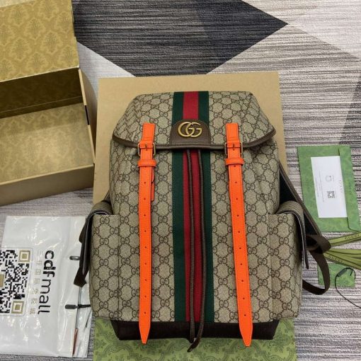 Gucci Ophidia GG Medium Backpack Bright Orange