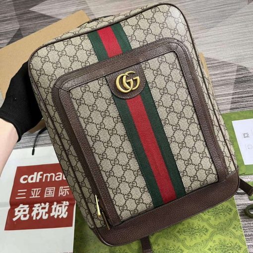 Gucci Ophidia GG Medium Backpack Brown - Image 4