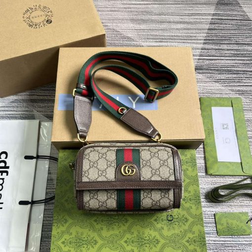 Gucci Ophidia GG Mini Bag Brown