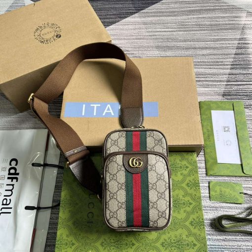 Gucci Ophidia GG Mini Bag Brown