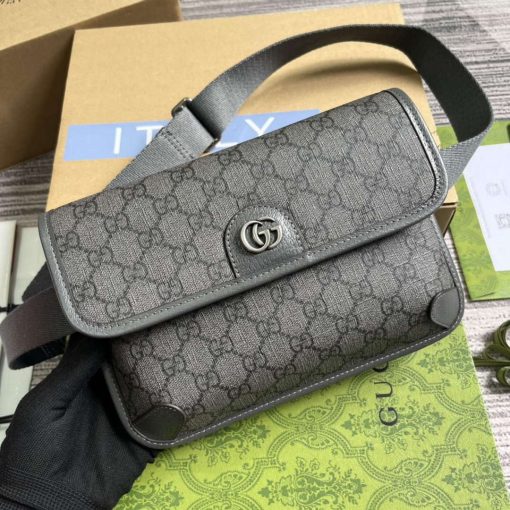 Gucci Ophidia GG Small Belt Bag Grey - Image 4